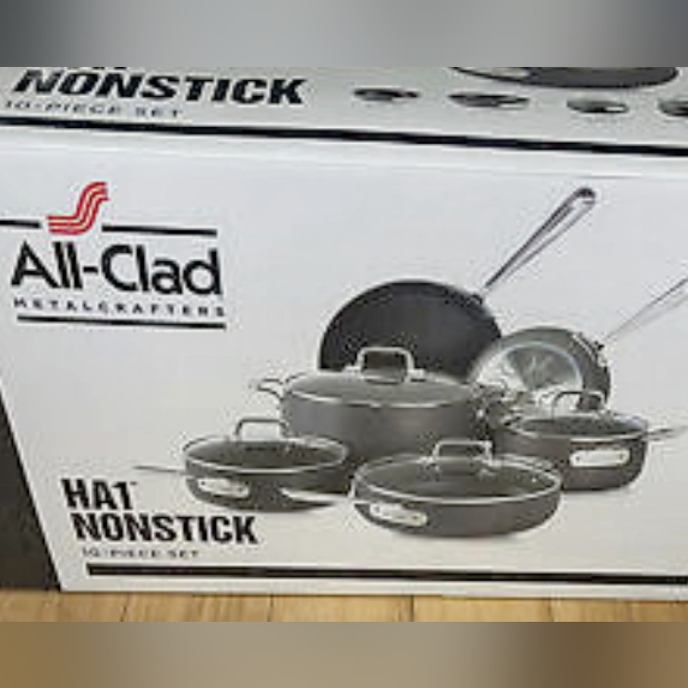 All-Clad Metalcrafters HA1 NONSTICK 10 piece set pots & pans